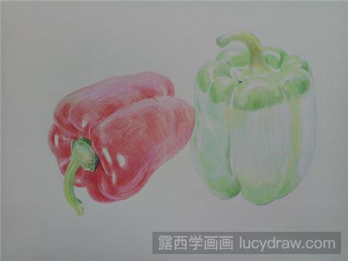 灯笼椒彩铅画教程