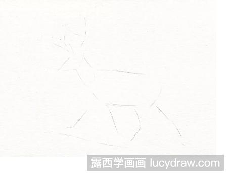 彩铅画教程：教你画小鹿