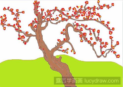 简笔画教程：教你画桃花树
