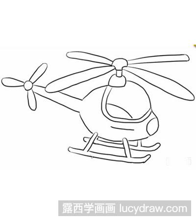 怎么画直升飞机