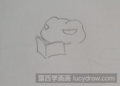 简笔画教程：教你画看书的旅行青蛙