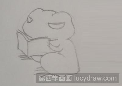 简笔画教程：教你画看书的旅行青蛙