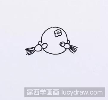 儿童画教程：教你画贴福字