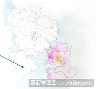 水彩画教程：淡化法画樱花