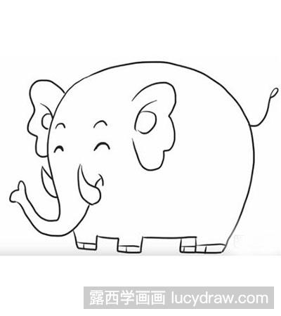 怎么画大象