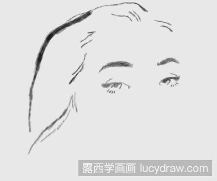 线描美女怎么画