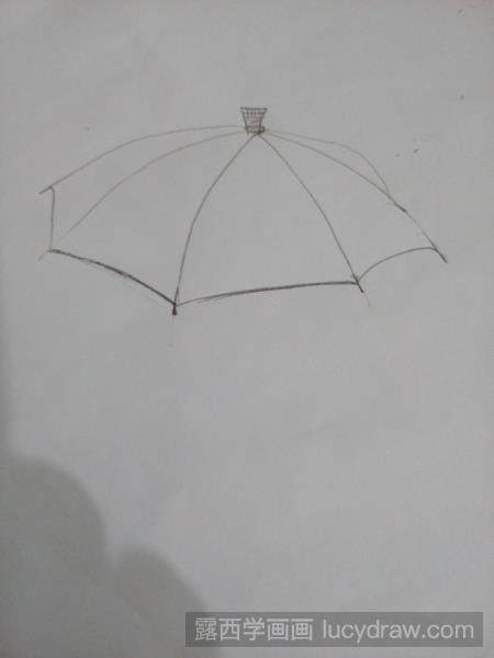 教你画一把漂亮的伞