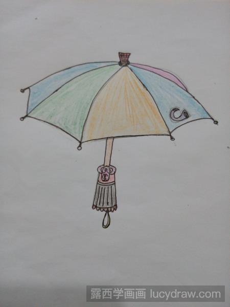 教你画一把漂亮的伞