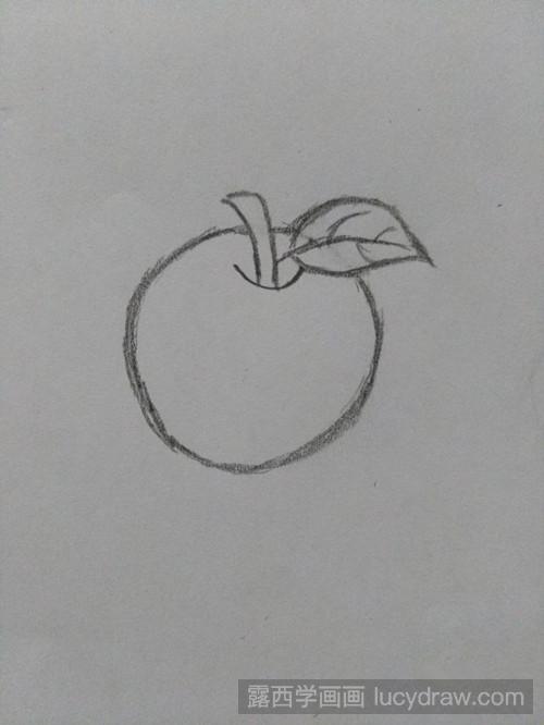 苹果和梨子的简笔画法