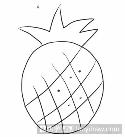 怎么画简笔画菠萝