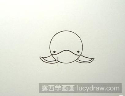 简笔画教程：教你画玩水的鲸鱼