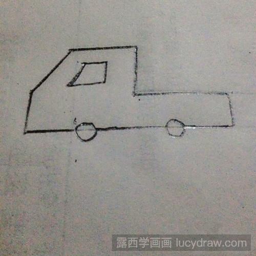 儿童画教程：教你画货车