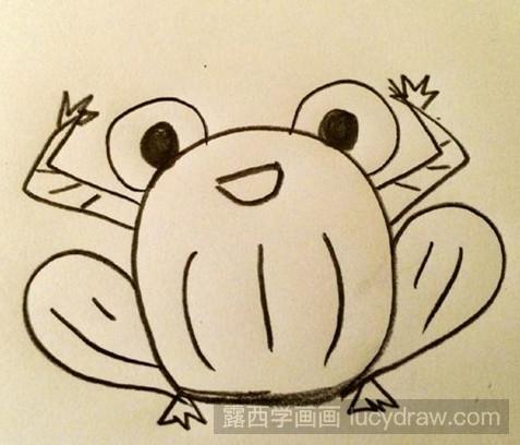 简笔画教程：青蛙的简笔画法
