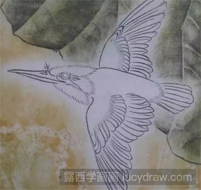 国画教程：翠鸟的画法