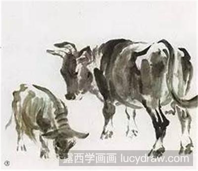 国画教程：牛的画法