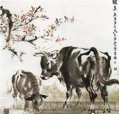 国画教程：牛的画法