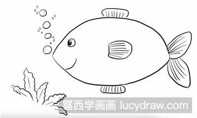 怎么画水族馆里的鱼