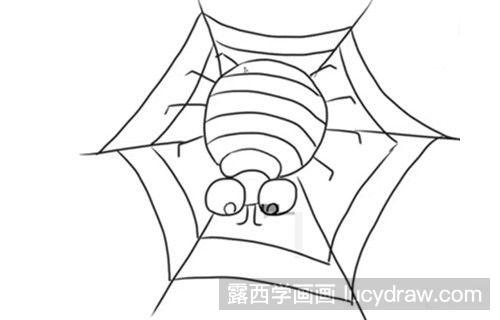 蜘蛛简笔画教程