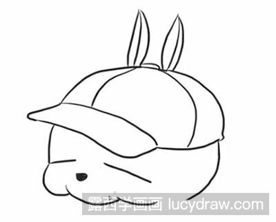 怎么画戴帽子的流氓兔