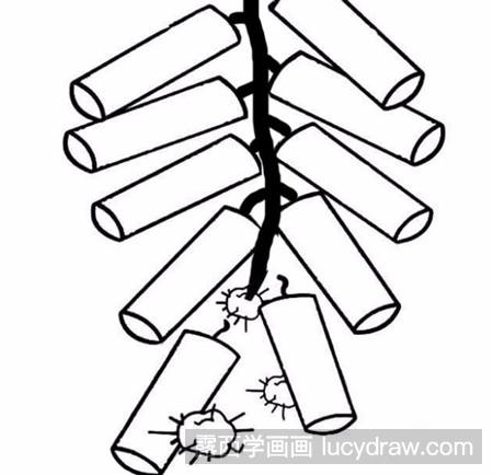 怎样画简笔鞭炮