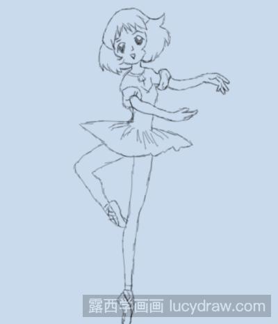 简笔画教程：教你画芭蕾舞公主