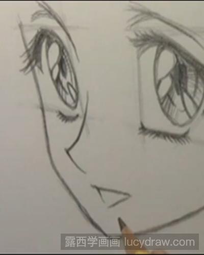 教你画日本动漫人物的侧脸