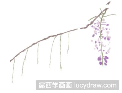 国画教程：教你画紫嫣花