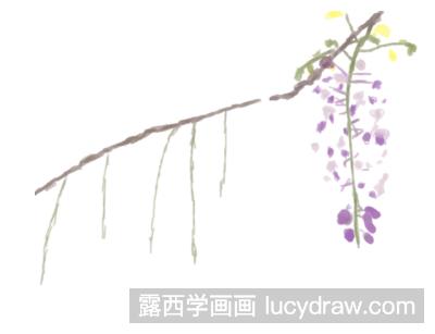 国画教程：教你画紫嫣花