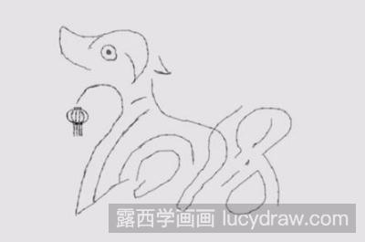 简笔画教程：教你画狗年春晚logo