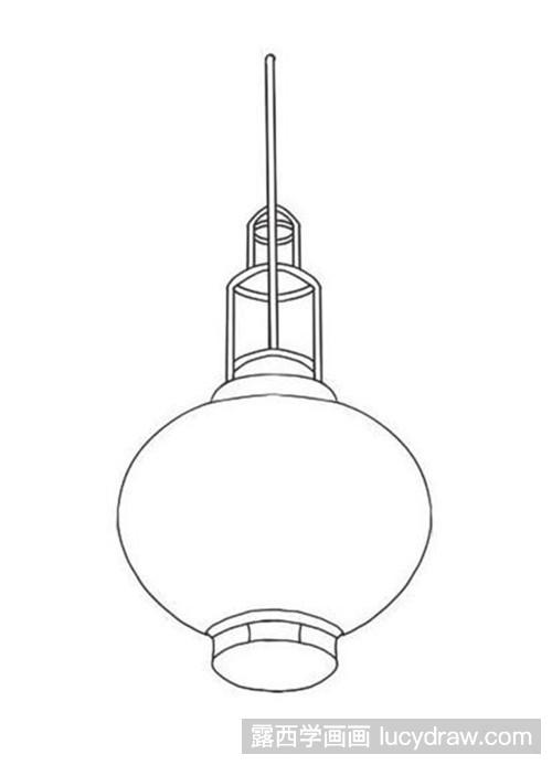 古风灯笼简笔画教程