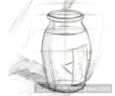 水粉画教程：怎么画玻璃瓶？