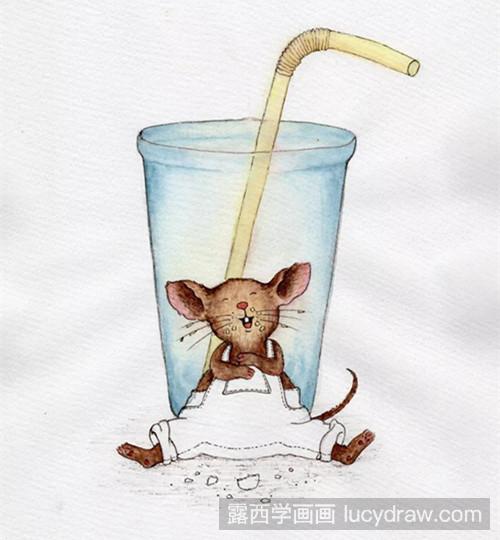 水彩画教程：贪吃的小老鼠