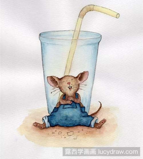 水彩画教程：贪吃的小老鼠
