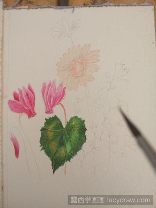 水彩花卉的画法