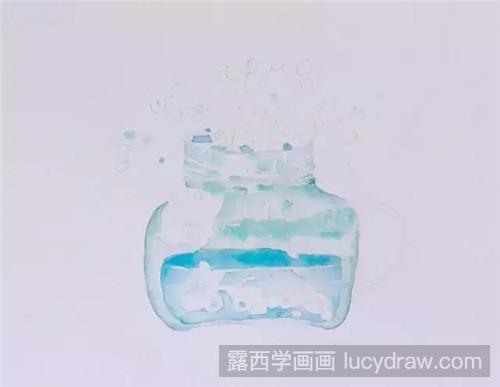 玻璃罐水彩画教程