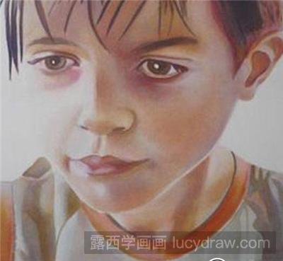 水彩画教程：如何画一个外国小男孩？