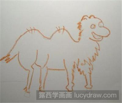 儿童画教程：可爱的小骆驼