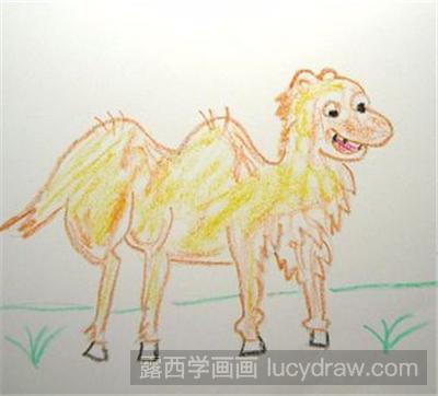 儿童画教程：可爱的小骆驼