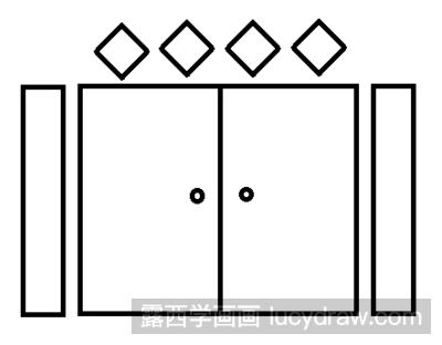 对联简笔画 画法图片