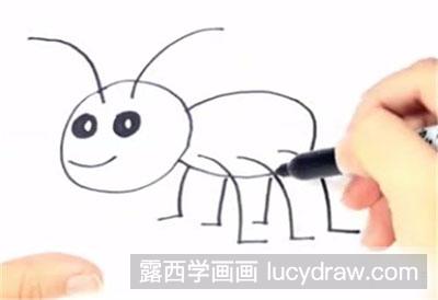 怎么画简笔画蚂蚁