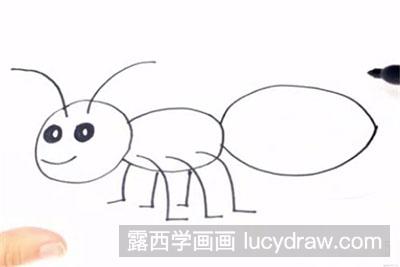 怎么画简笔画蚂蚁