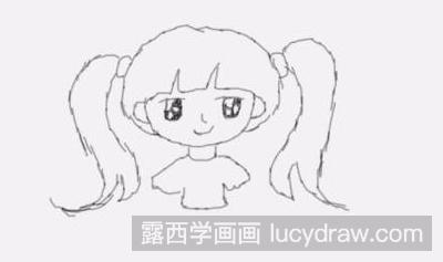 简笔画教程：教你画小女孩