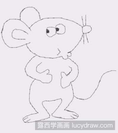 简笔画教程：教你画小老鼠