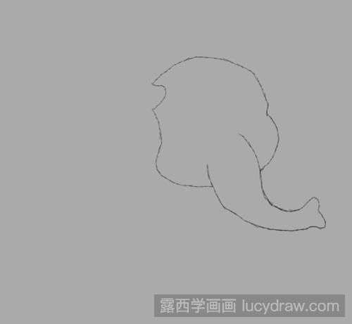 小象的简笔画法