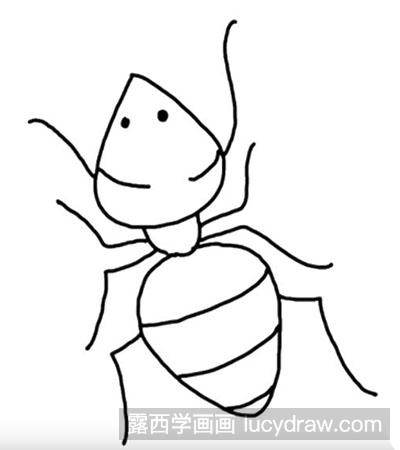 怎么画小蚂蚁