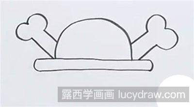 简笔画教程怎么画海盗旗