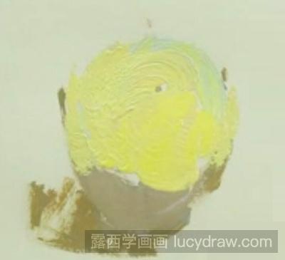 水粉画教程：教你画黄苹果