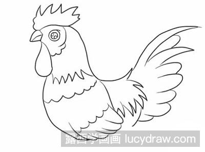 简笔画教程怎么绘制大公鸡