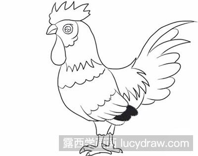 简笔画教程怎么绘制大公鸡