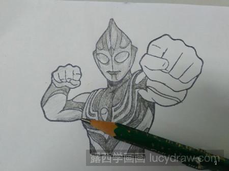 素描奥特曼的画法